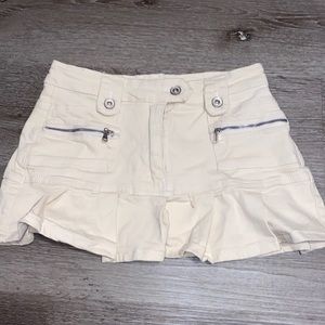 Y2k Mini Skirt cute tan